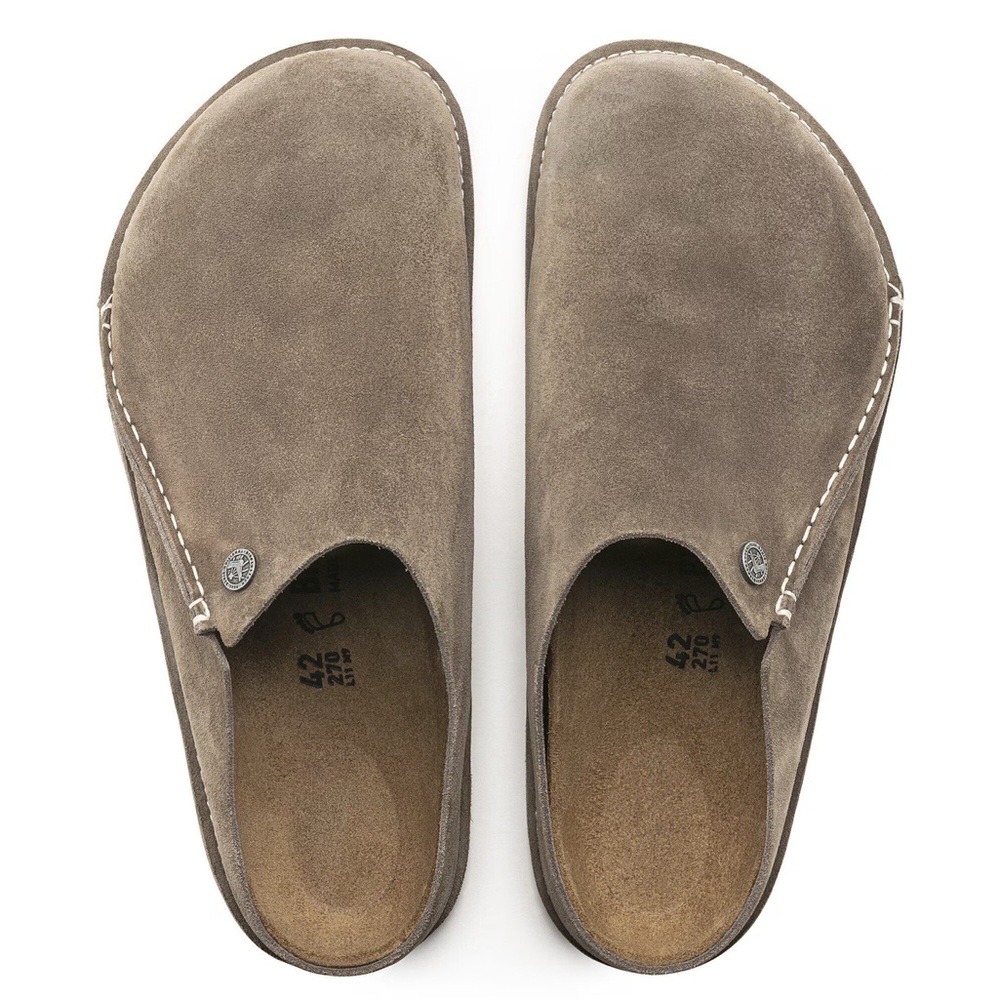 Birkenstock Zermatt Premium Suede Leather Gray Taupe EU Size 39 US Size 8-8.5 - Picture 2 of 7
